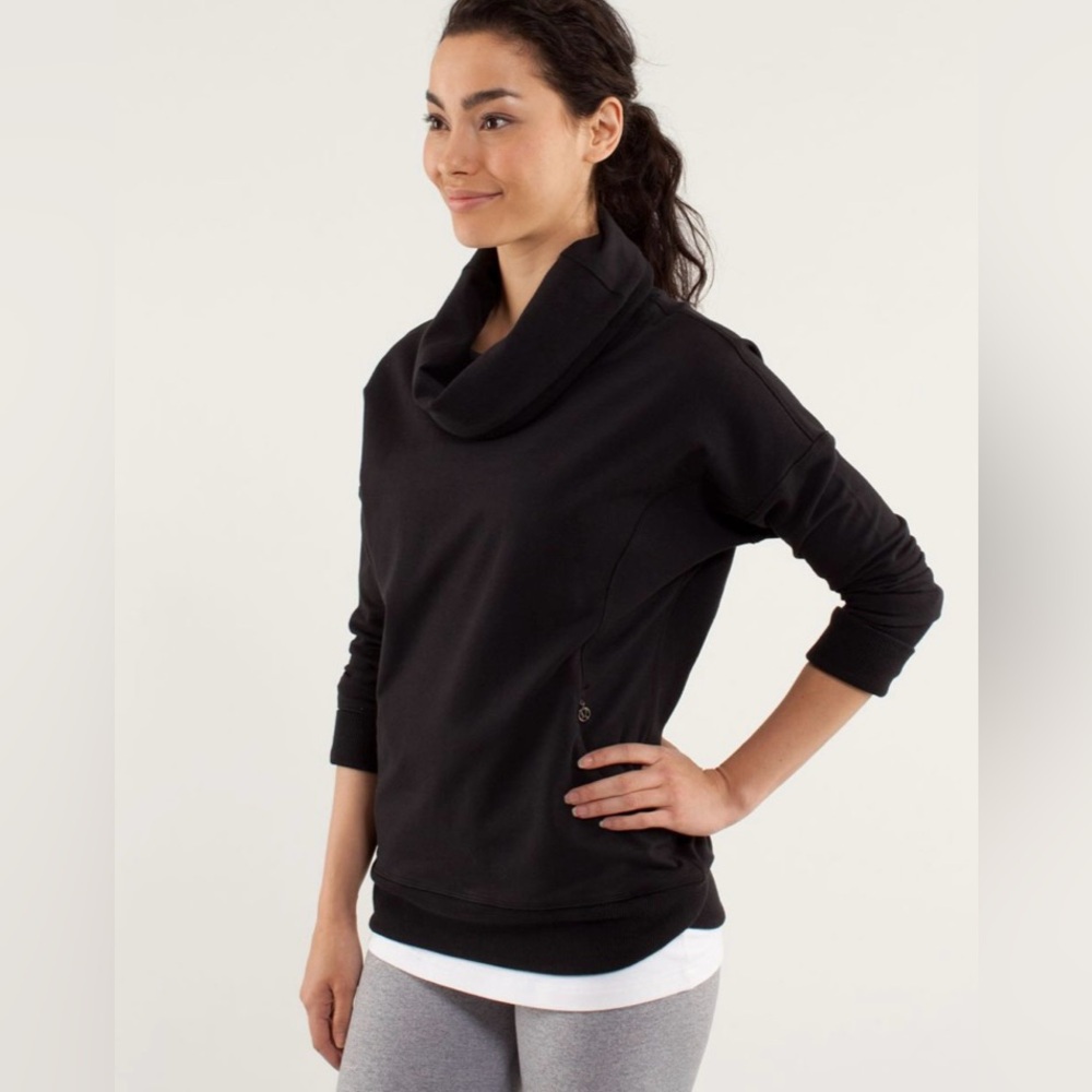 LULULEMON BLACK REST DAY PULLOVER - Picture 1 of 16